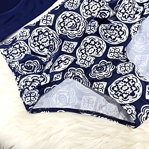 Ethnic Floral Tankini Set ✦ Sweetheart Neckline Tummy Control ✦ Push‑Up S NWT - Picture 14 of 17